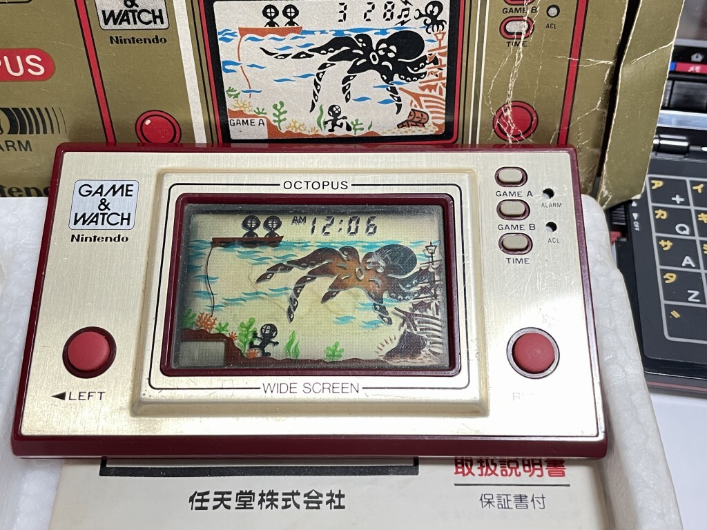 OCTOPUS★オクトパス★ゲームウオッチ★任天堂★電子手帳★CASIO★動作品_画像2