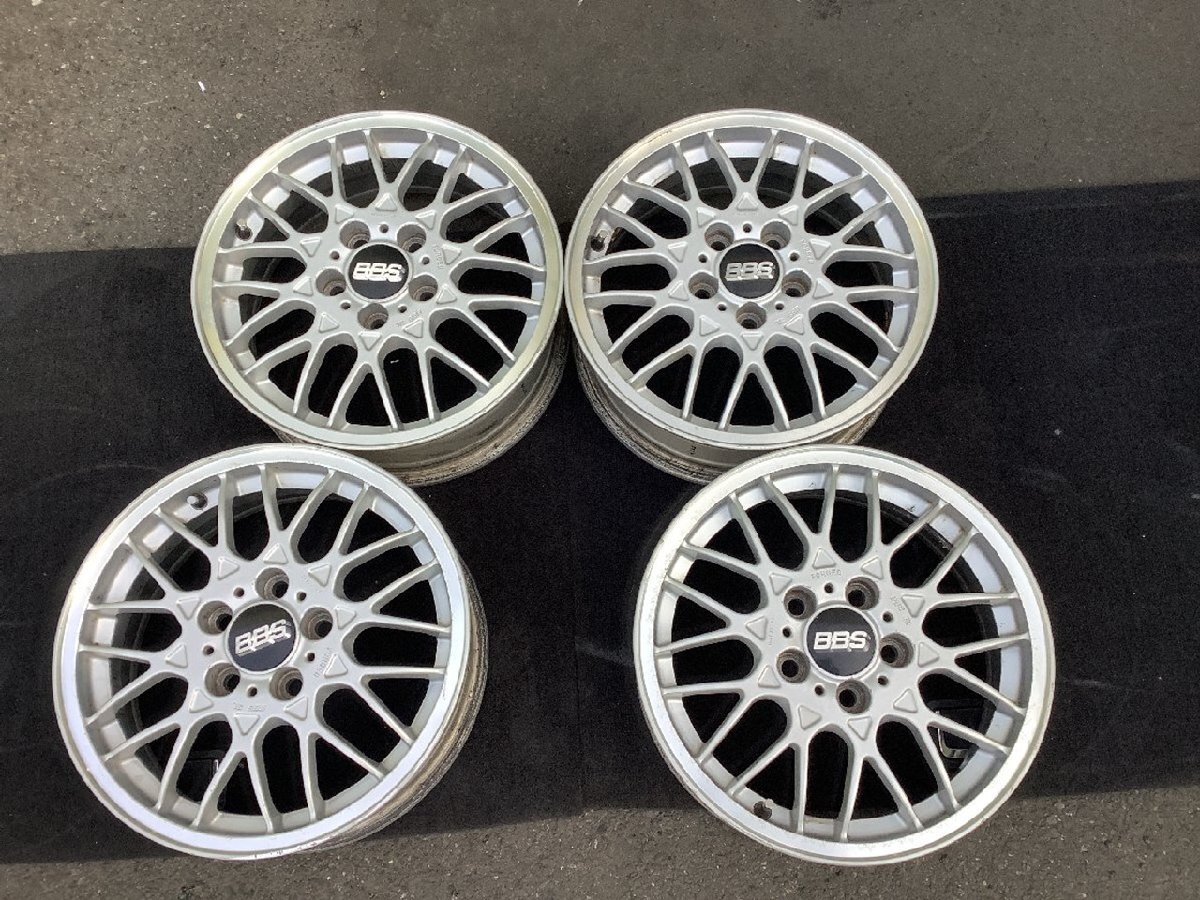 BBS 鍛造 16インチ ホイール 4本 メッシュタイプ 三菱 純正OP 16×6JJ +45 PCD114.3 67mm 5H FORGED N84W外し ノアヴォク HR-V他 社外 棚M1_画像1