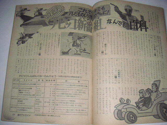 週刊ＴＶガイド 1976年10/8号 田宮二郎 片平なぎさ 佐久間良子 岡まゆみ 五十嵐めぐみ ●昭和51年_画像5