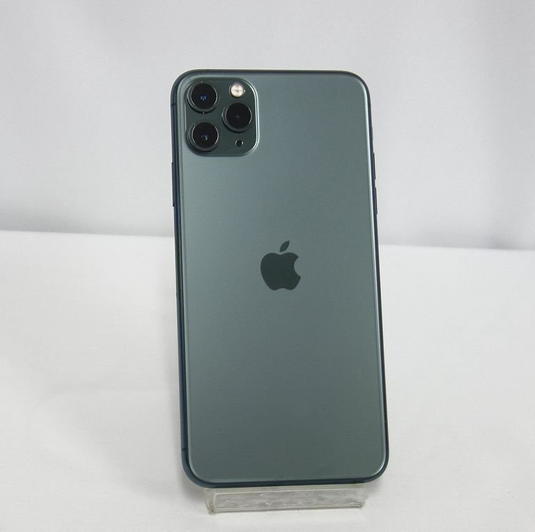 1円スタート iPhone 11 Pro Max 256GB グリーン SIMフリー Softbank 利用制限○ インボイス可 送料無料 【本0323-320-0325】清Pの画像2