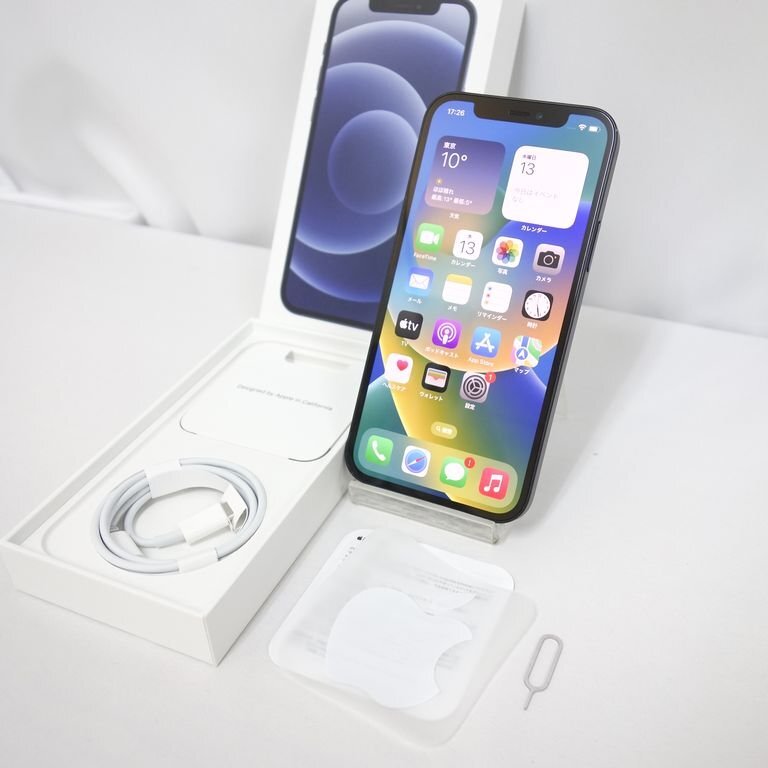 *60日保証* SIMフリー iPhone 12 64GB ブラック docomo 利用制限保証2年 インボイス対応可 送料無料 【k0311-260-0313本】兼P