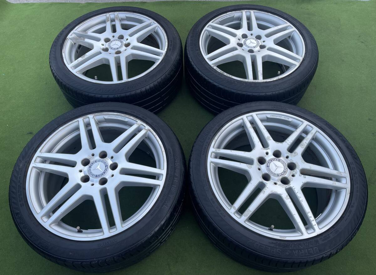 ◆希少！メルセデス・ベンツAMG 純正◆ 18x8.5J+48/PCD:112/5穴◆4本ULTRA SPEED. 245/40R18. Eクラス W212 S212等_画像3