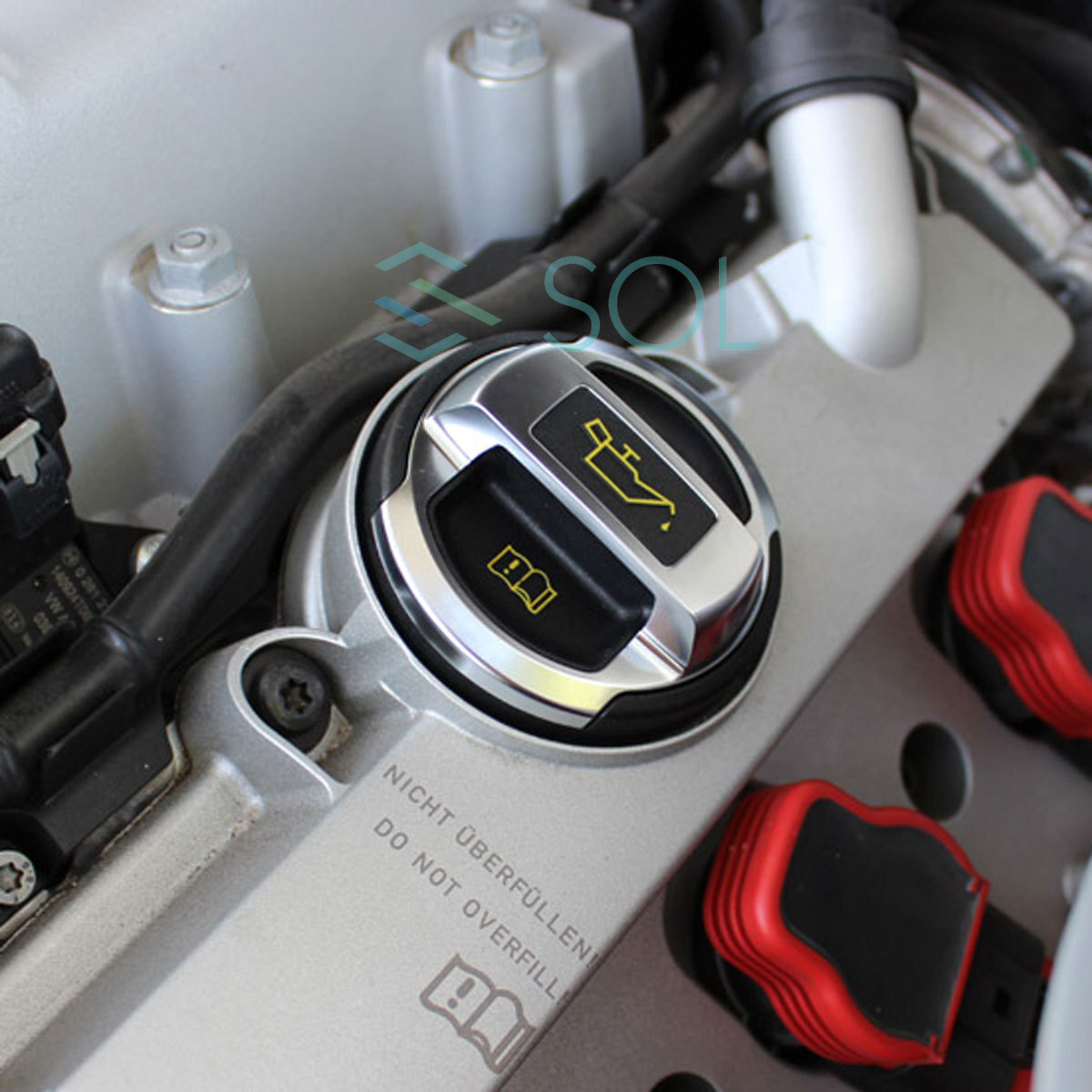 VW トゥーラン(5T AD1) ポロ(6R 6C AW) シャラン(7N) アウディ R8タイプ エンジン オイルフィラーキャップ 420103485B 出荷締切18時_画像4