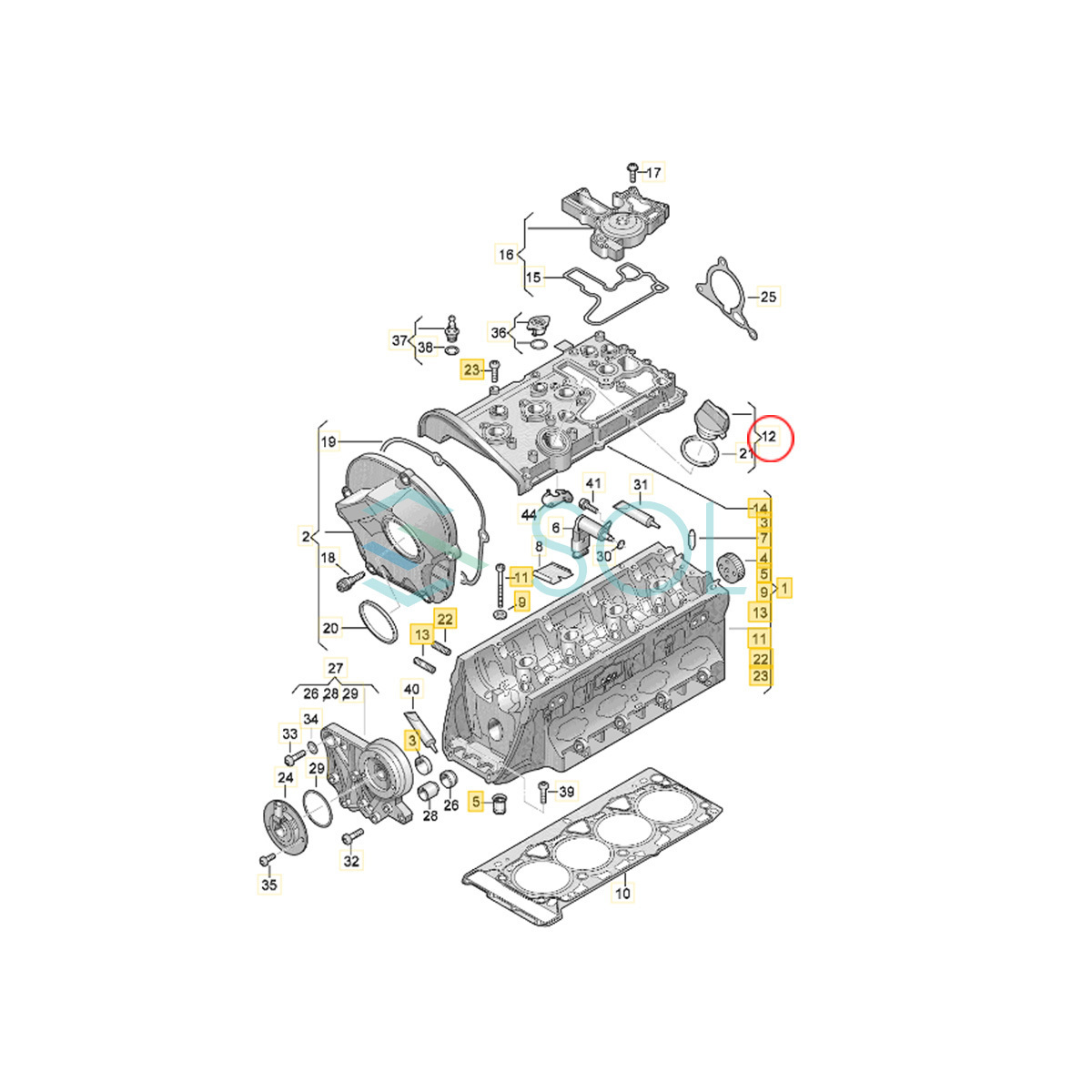 VW トゥーラン(5T AD1) ポロ(6R 6C AW) シャラン(7N) アウディ R8タイプ エンジン オイルフィラーキャップ 420103485B 出荷締切18時_画像5