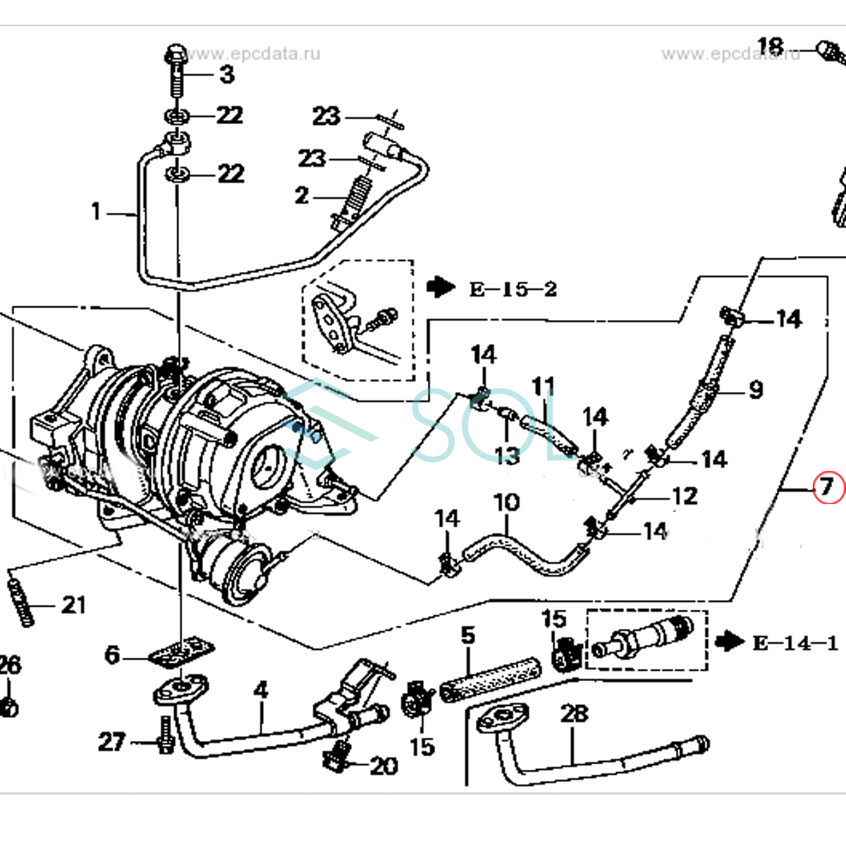 コア返却不要 ホンダ ゼット Z PA1 タービン ターボチャージャー 補器類 ガスケット 14点セット VG05 VG06 18900-PTG-003 出荷締切18時_画像9