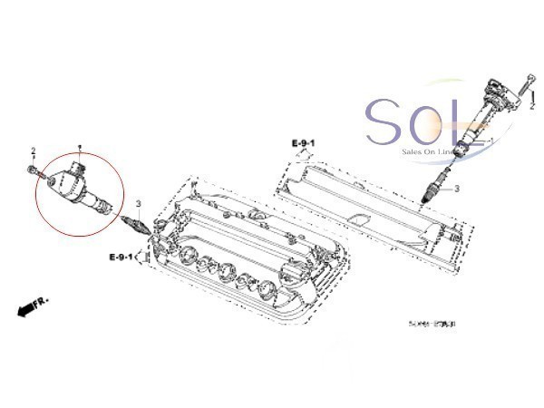 ホンダ バモス(HM1 HM2 HM3 HM4 HJ1 HJ2) ラグレイト(RL1) レジェンド(KB1) イグニッションコイル 3本セット 30520-RCA-A02 出荷締切18時_画像2