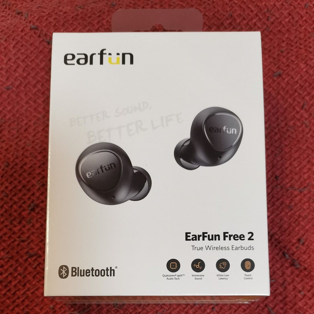 Ear Fun Free 2 ワイヤレスイヤホン ブラック Bluetooth