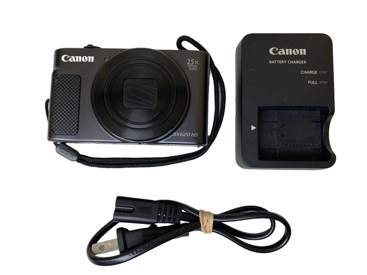 Canon キャノン コンパクトデジタルカメラ SX620HS ブラック PowerShot パワーショット 動作品_画像9