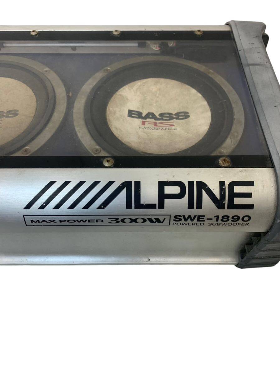 ALPINE アルパイン サブウーファー ウーハー SWE-1890 音響機器 _画像2