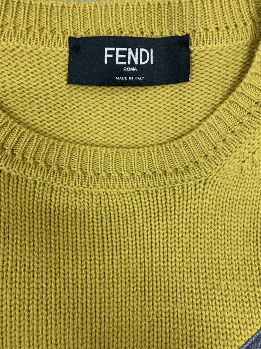 * beautiful goods *FENDI Fendi face knitted 48 is niwa tops regular goods 