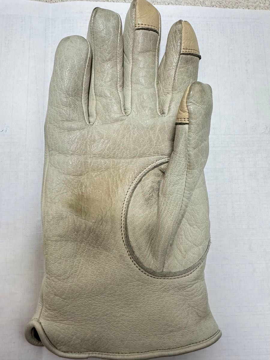 GMG-11 Deer SKIN GLOVE Thinsulate アイボリー