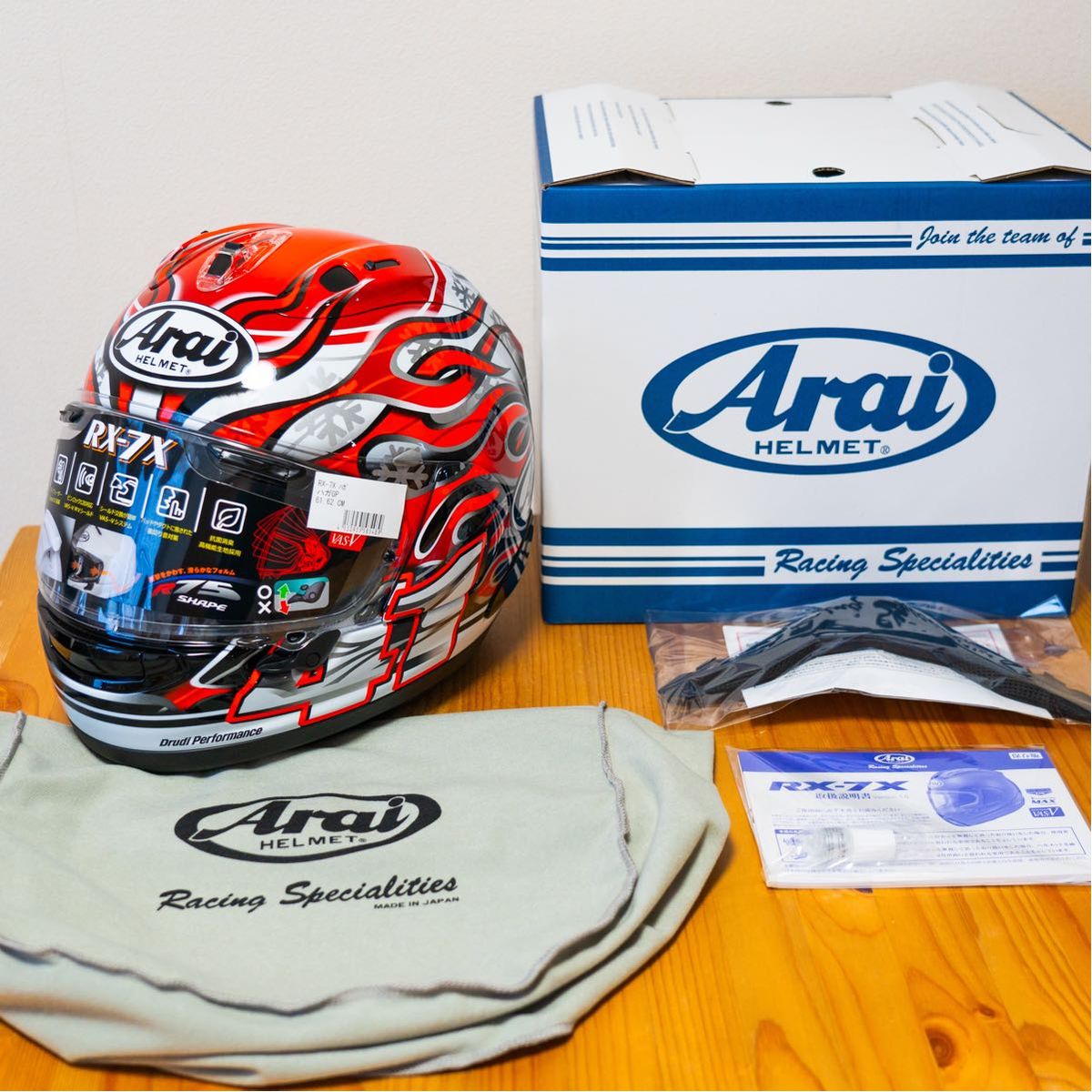 【新品】Arai アライ RX-7X 芳賀紀行 XLサイズ HAGA ヘルメット