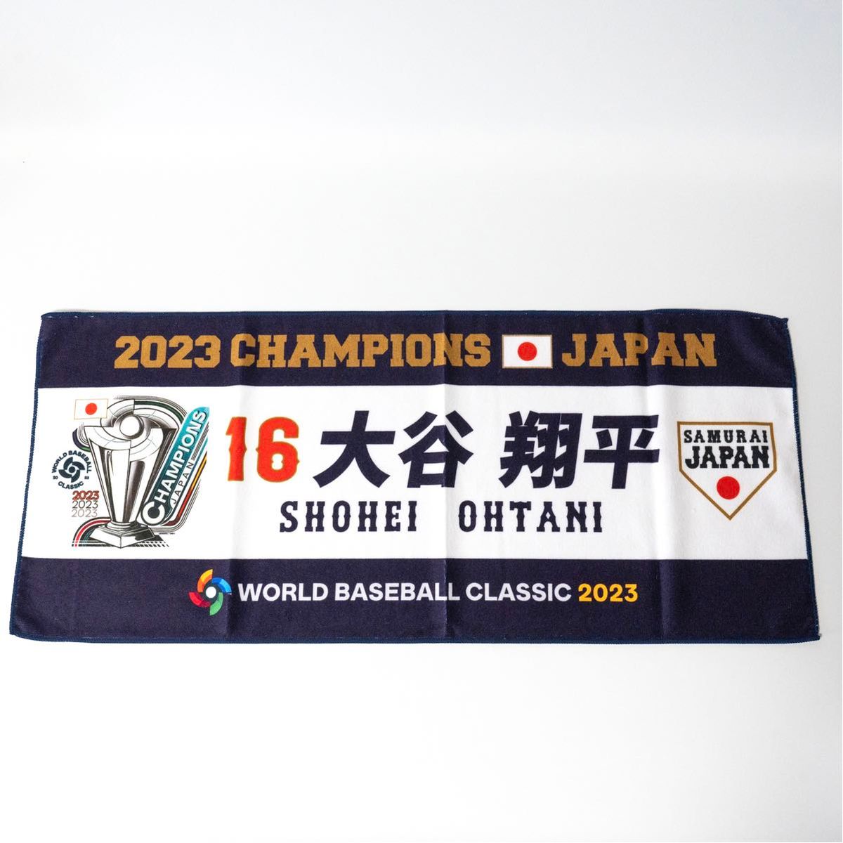 【新品】WBC優勝記念 大谷翔平 フェイスタオル 16 侍ジャパン 2023 侍JAPAN