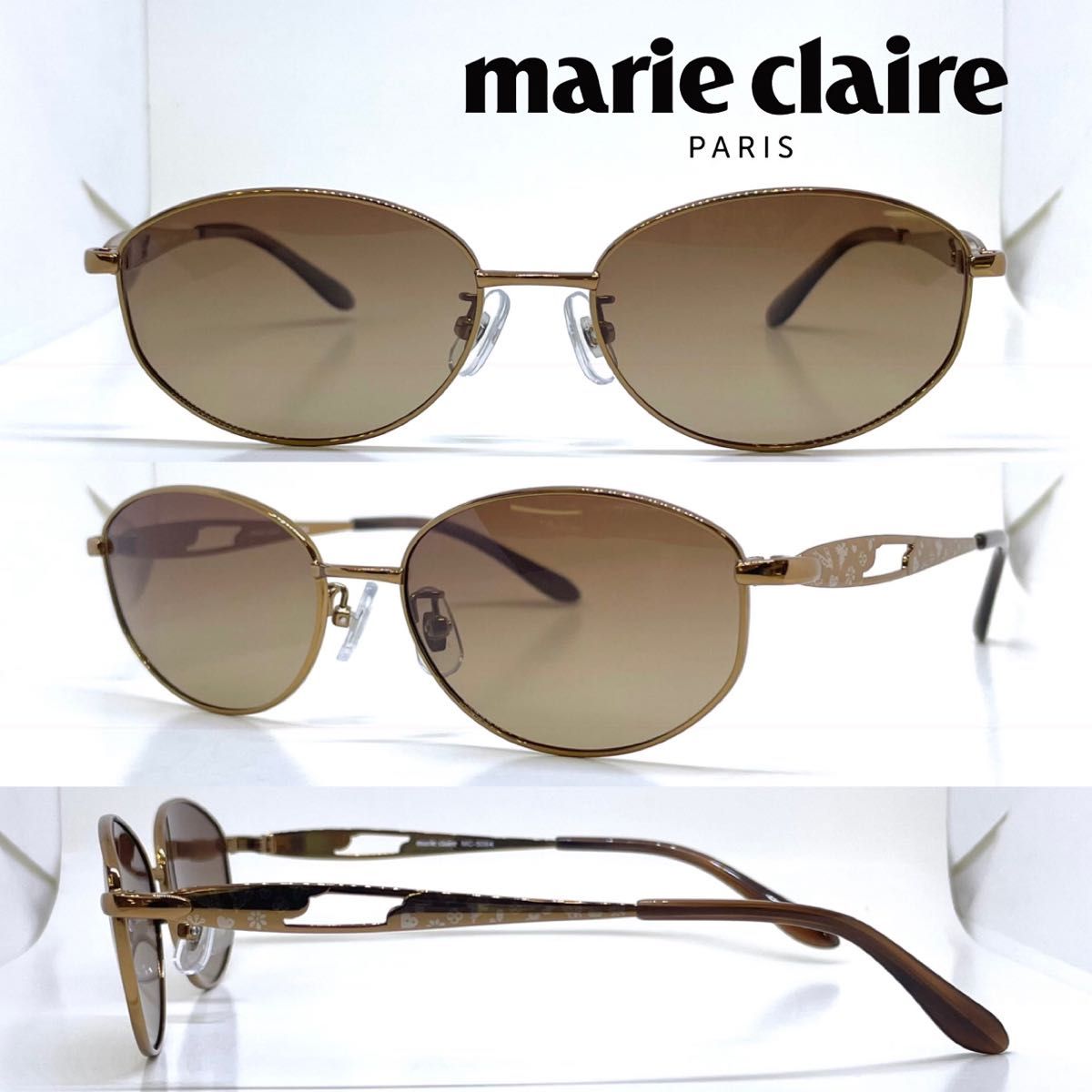 marie claire マリクレール 偏光 サングラス MC5064 4 BR ブラウン BRH偏光 ブラウンハーフ偏光レンズ