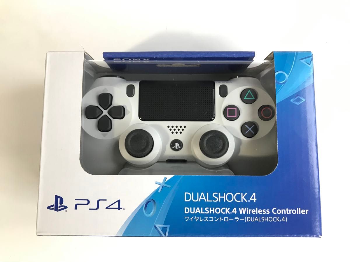 PS4 ワイヤレスコントローラー　デュアルショック　DUALSHOCK 4　新品未開封　純正品 グレイシャーホワイト SONY