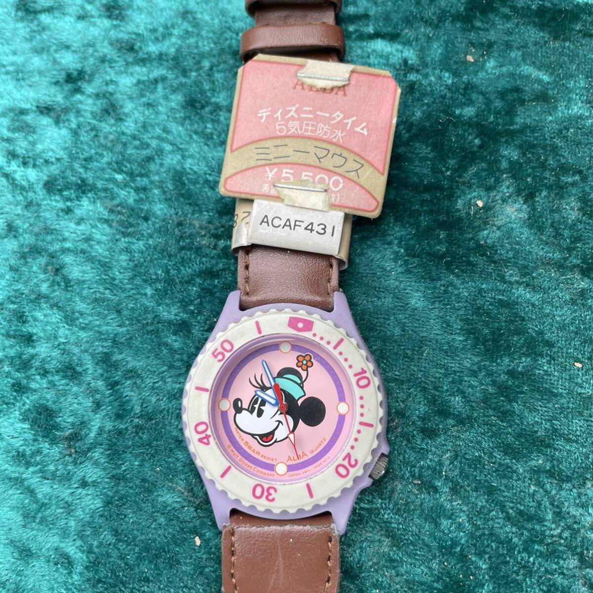 26 Vintage неиспользуемый товар 3шт.@ Seikosha SEIKO Seiko ALBA Alba Disney время аниме время Mickey Mouse Minnie Mouse с биркой 