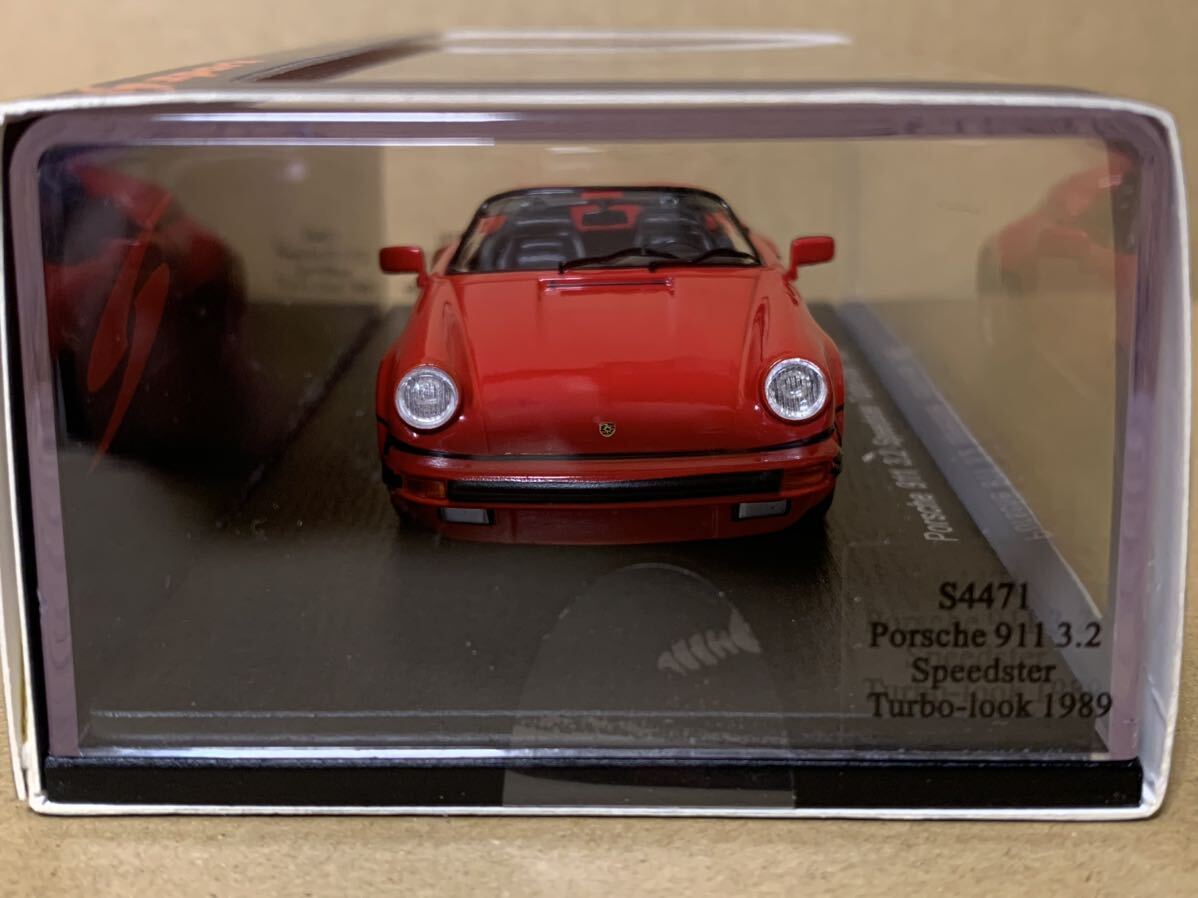 スパーク 1/43 ポルシェ 911 スピードスター 3.2 ターボルック 930 レッド 1989 Spark 1/43 MINIMAX Porsche 911 Speedster Turbo Look Redの画像3