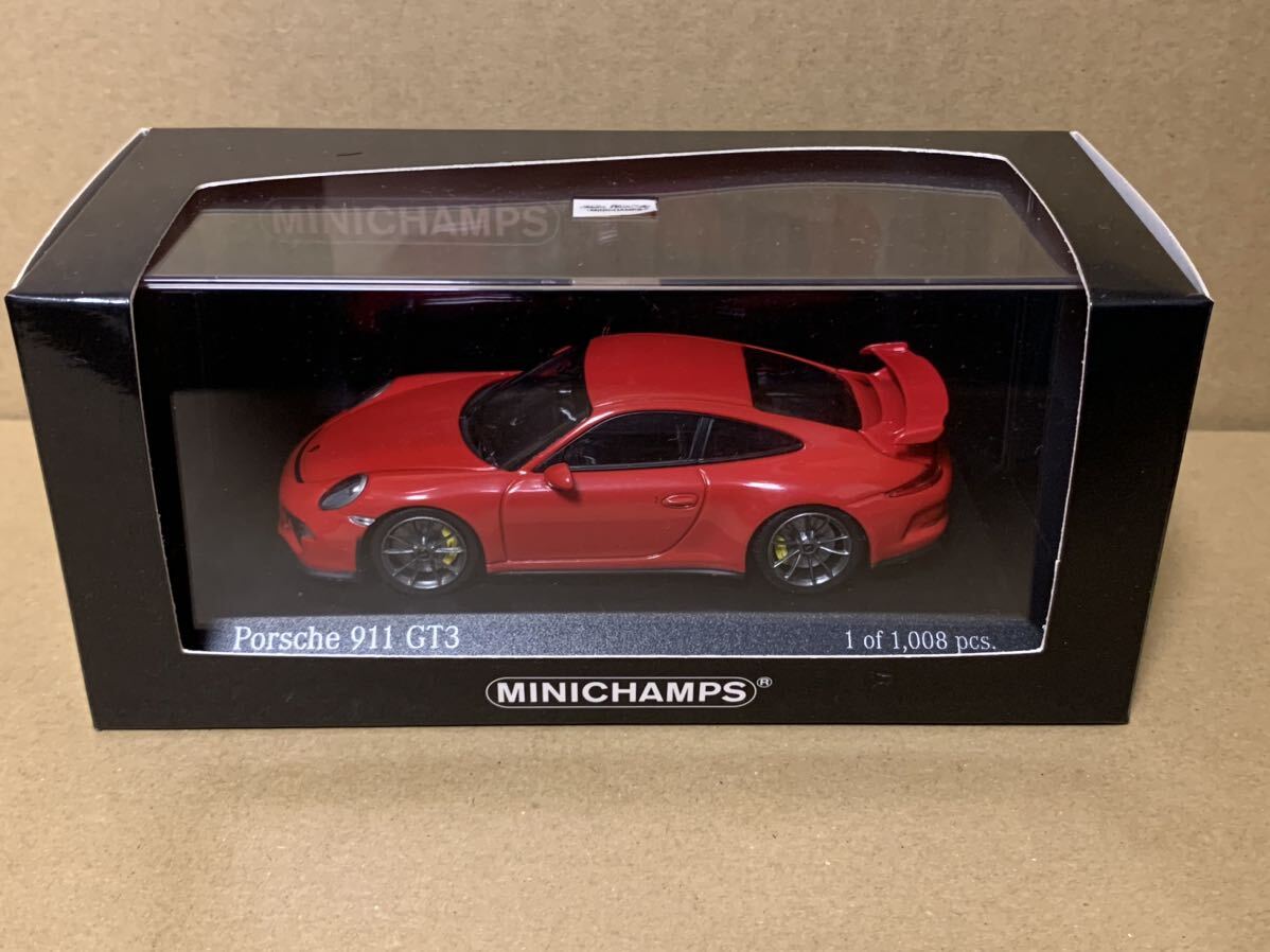 ミニチャンプス 1/43 ポルシェ 911 GT3 レッド991.1 PMA 1/43 Porsche 911 GT3 991.1 Redの画像1