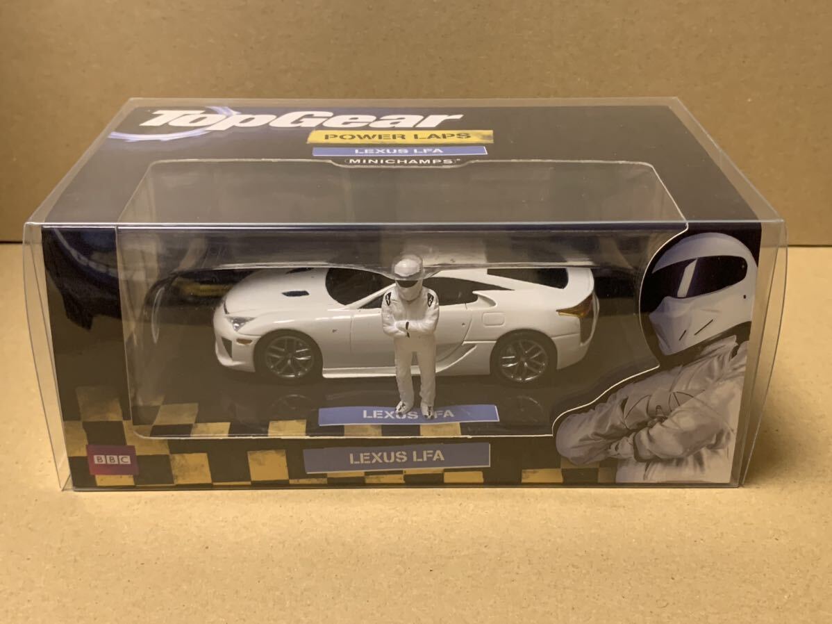 ミニチャンプス 1/43 レクサス LFA ホワイト スティグ付き　PMA 1/43 Lexus LFA Whitest White Top Gear Power Laps