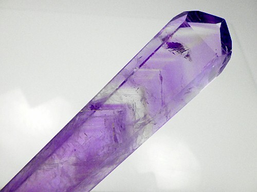 ファントムアメジスト 紫水晶 原石結晶　Amethyst レーザーポイント ワンド 送料無料 No.18_画像2