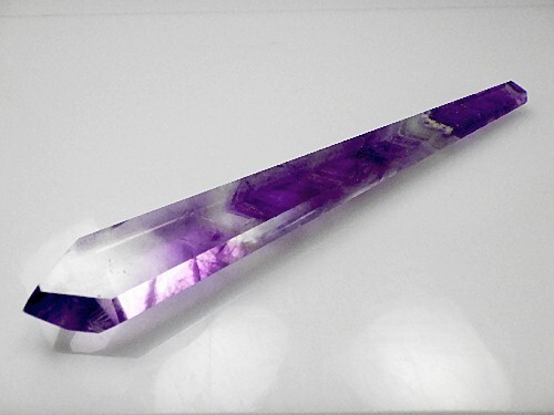 ファントムアメジスト 紫水晶 原石結晶　Amethyst レーザーポイント ワンド 送料無料 No.18_画像5
