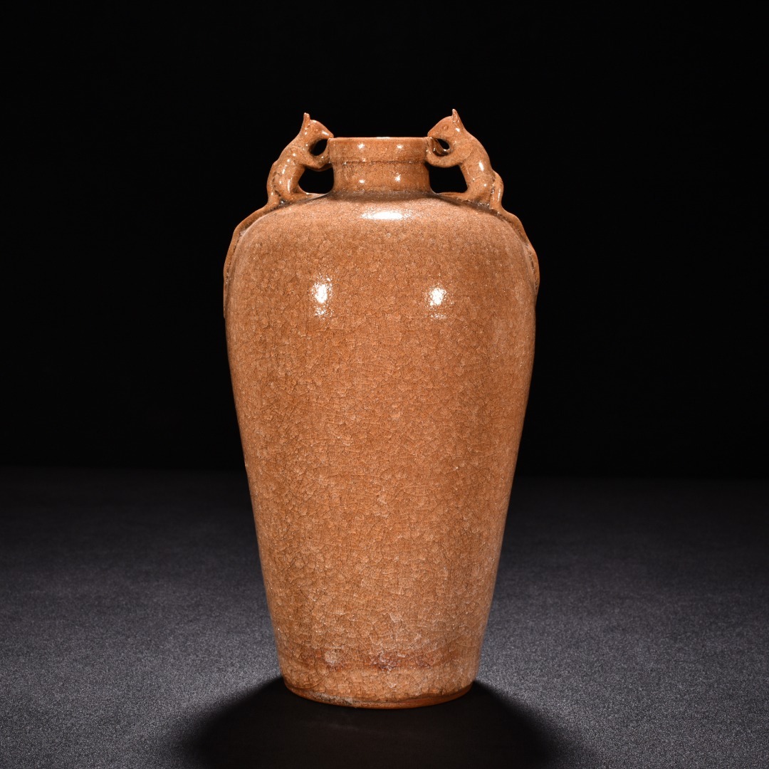 宅配便配送 宋龍泉窯 宋 - HB870 工芸品 中国美術 陶磁器 唐物 鼠梅瓶 米黄釉 宋