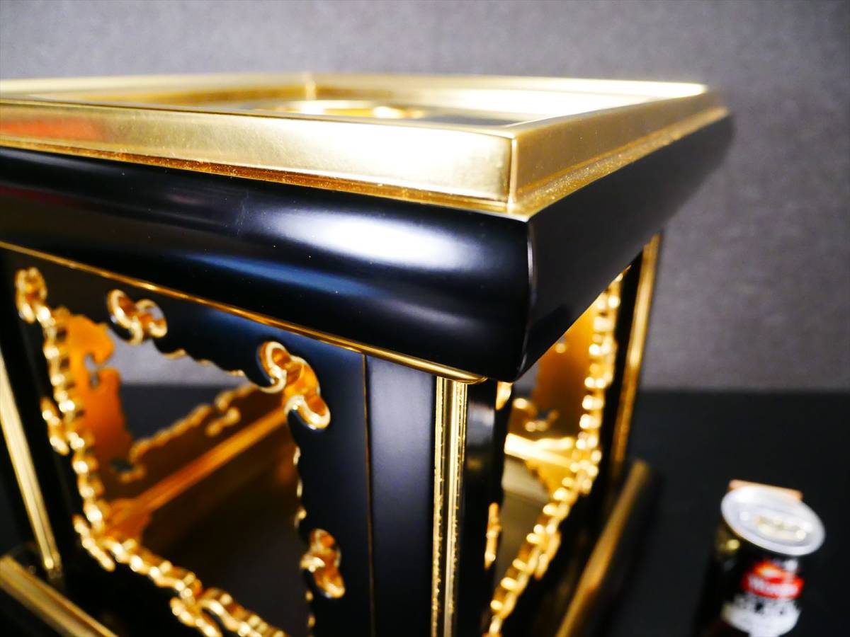 新品 寺院用木製八亥目 面金裏金 尺2 リン台 鈴台 国産木製本 新品 寺院用木製八亥目 面金裏金 尺2 リン台 鈴台 国産木製本