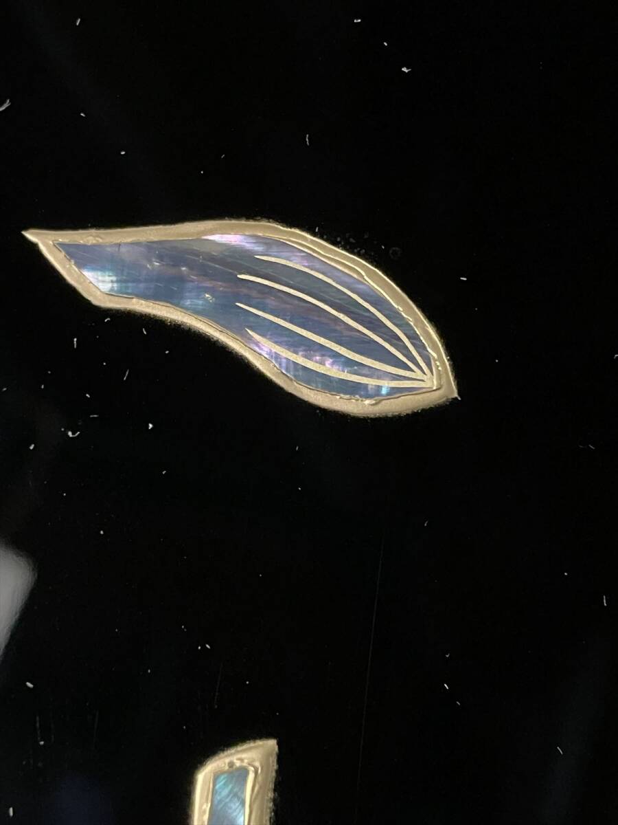 まごころ堂 美品の経本箱 手書き蒔絵八ツ藤 木製本金箔 螺鈿蒔絵 まごころ堂 美品の経本箱 手書き蒔絵八ツ藤 木製本金箔 螺鈿蒔絵