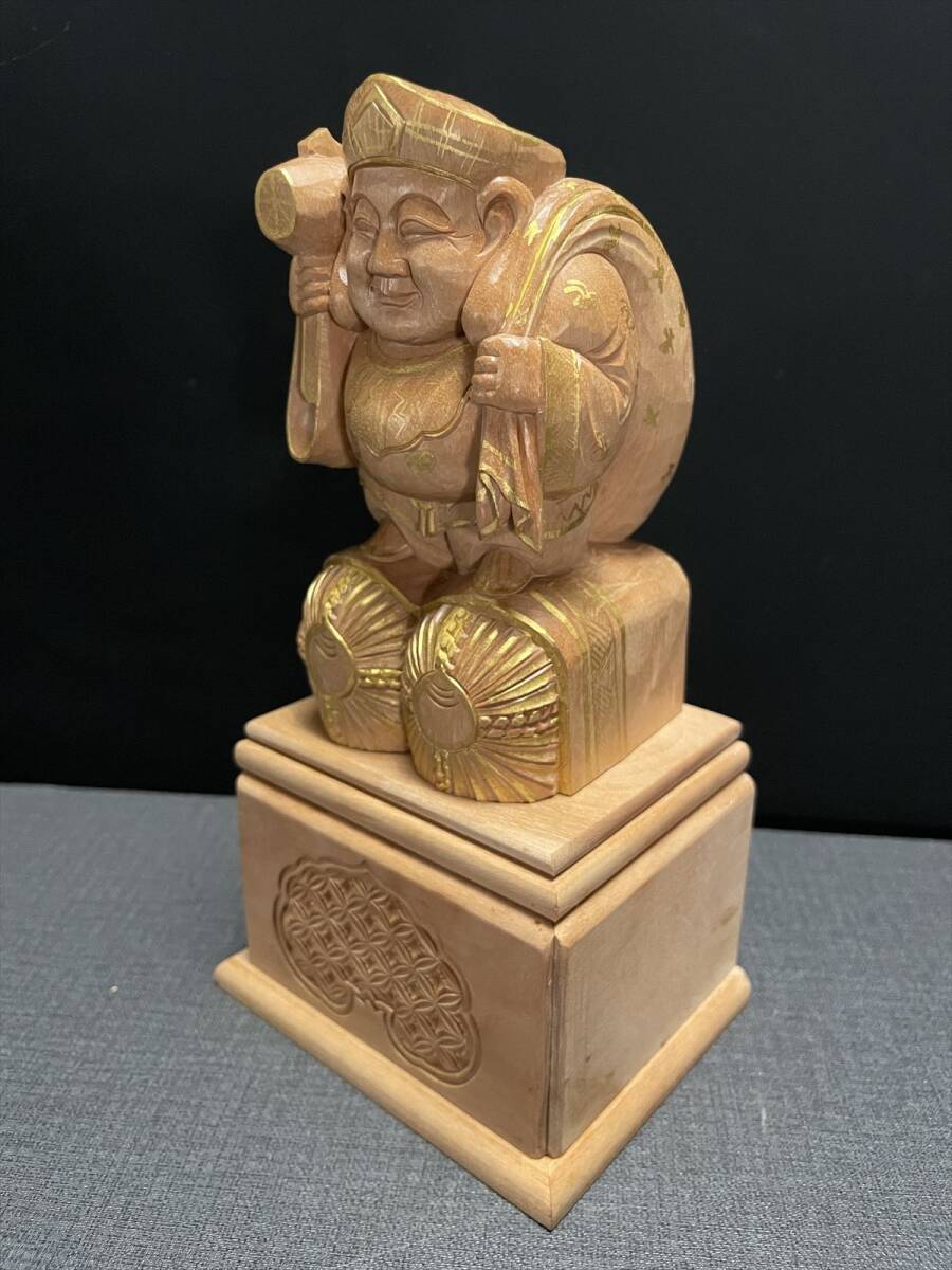 まごころ堂 最高級品仏の仏像 大黒天 紅壇 2.3寸 金泥付 木製( まごころ堂 最高級品仏の仏像 大黒天 紅壇 2.3寸 金泥付 木製(