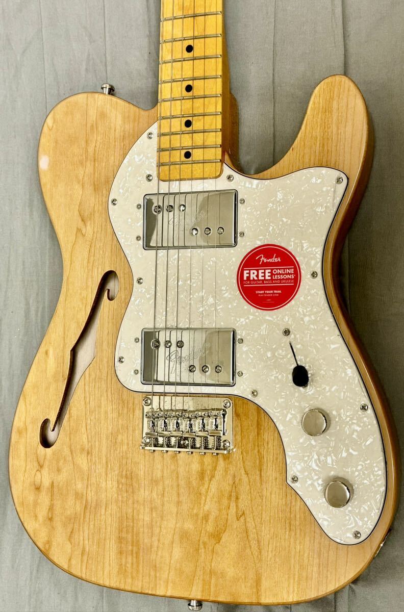 【2024/2/3購入品】Squier by Fender エレキギター Classic Vibe '70s Telecaster Thinline CuNiFeピックアップ搭載の画像2