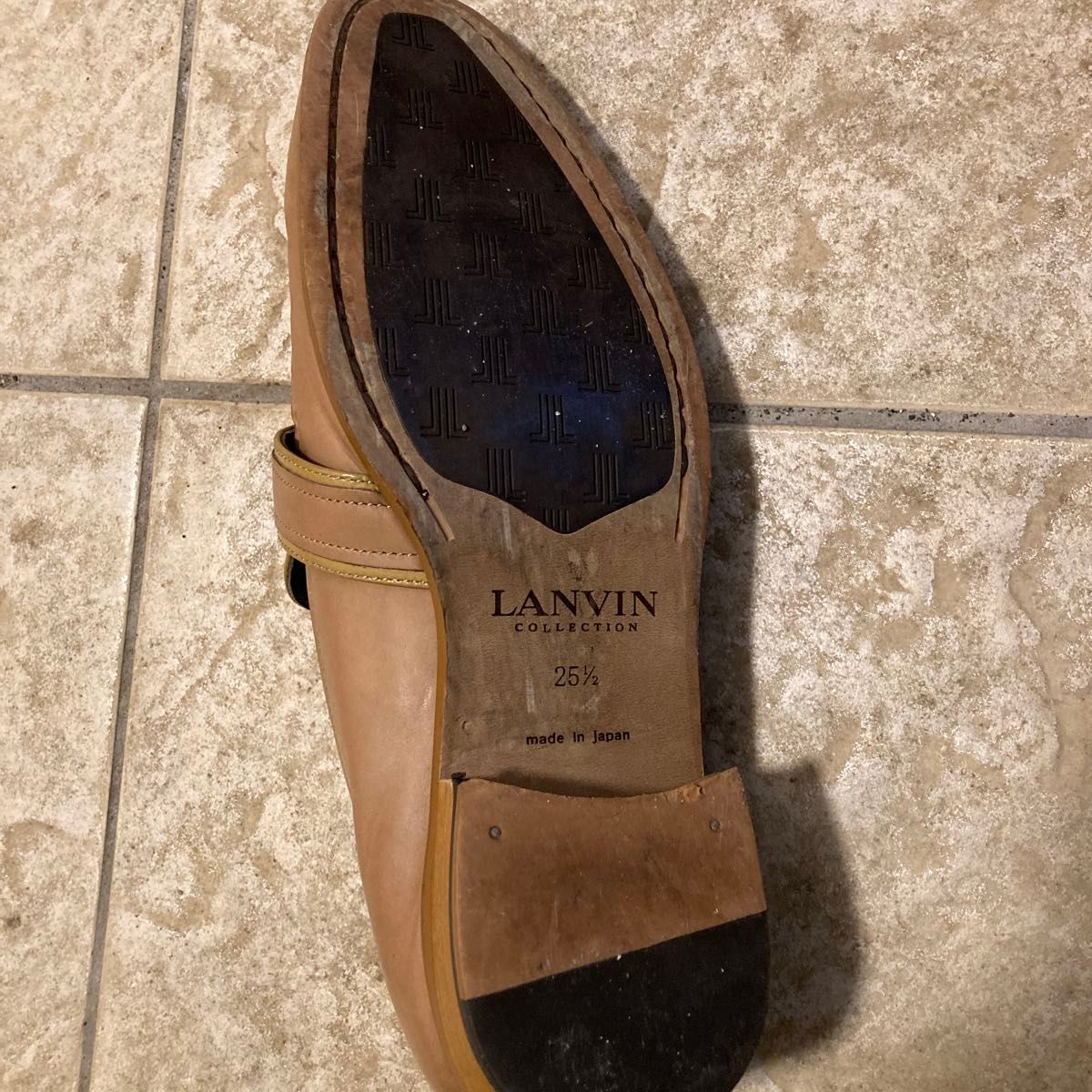 LANVIN COLLECTION ランバン 紳士靴 革靴 ビジネスシューズ タッセル 日本製 茶 25.5㎝ 