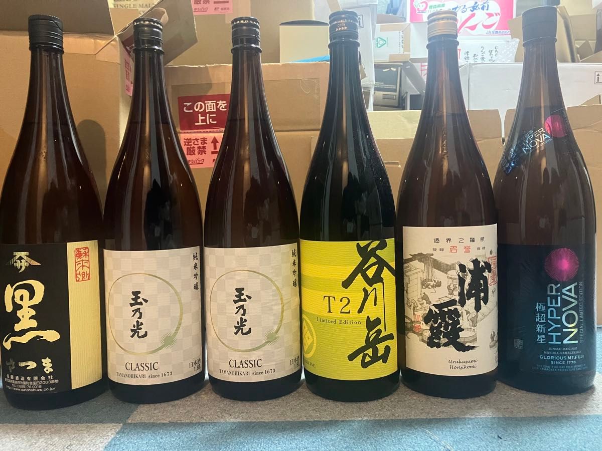 日本酒　多種類　一升瓶6本まとめ出品