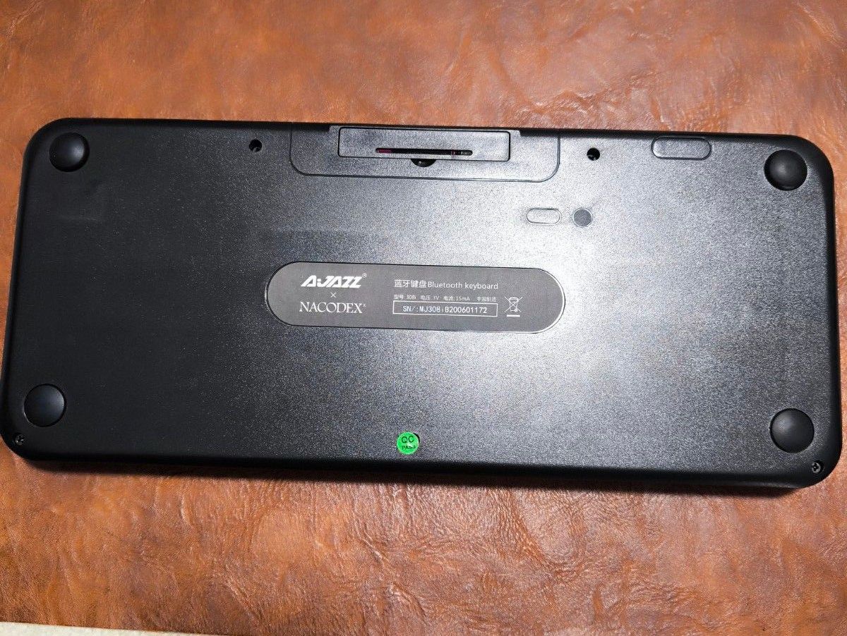 Ajazz308i タイプライター風 キーボード ブラック UK配列 無線 ワイヤレス Bluetooth POP