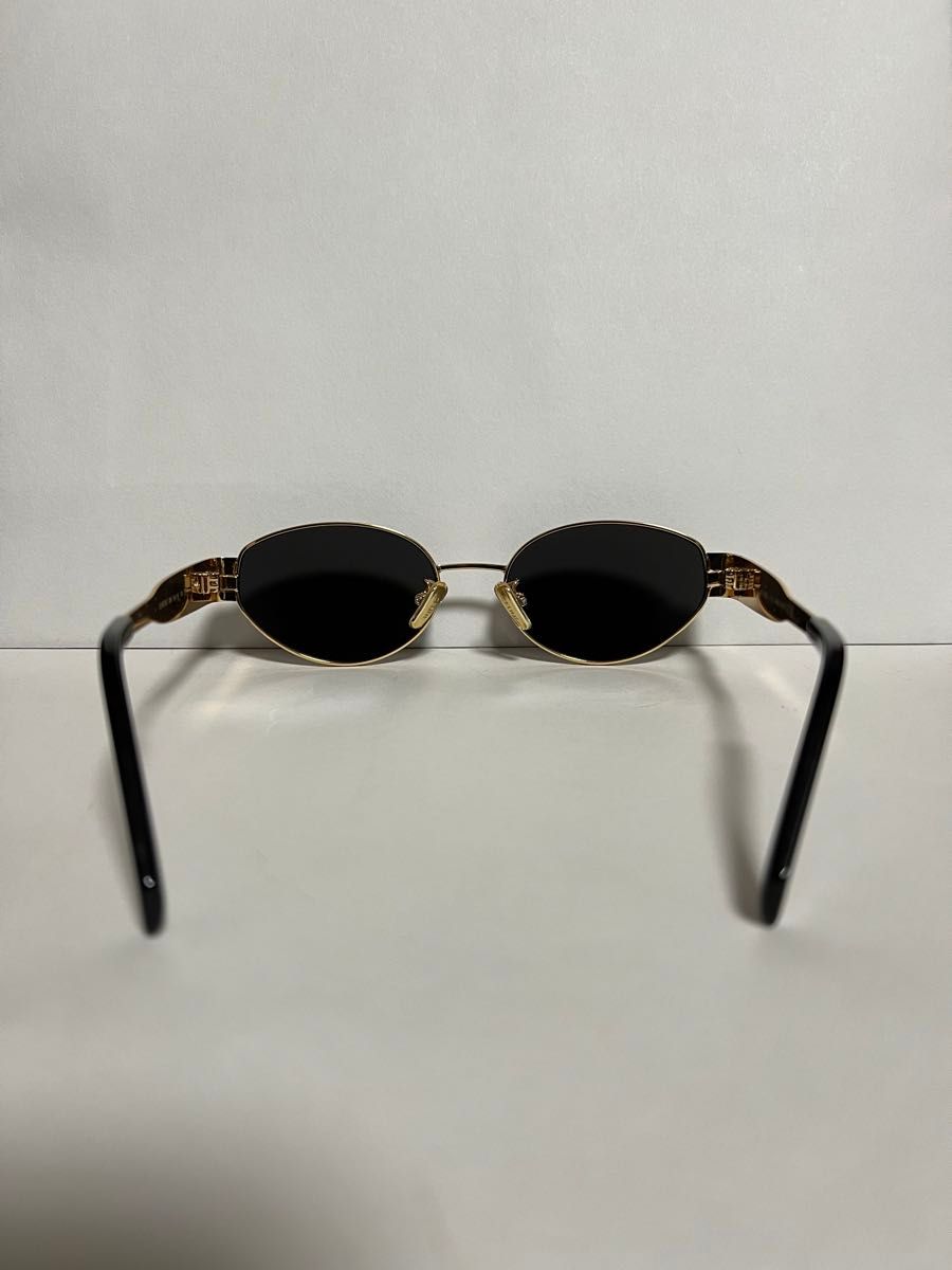 美品/CELINE セリーヌ/トリオンフメタルサングラス #ゴールド 美品/CELINE セリーヌ/トリオンフメタルサングラス #ゴールド