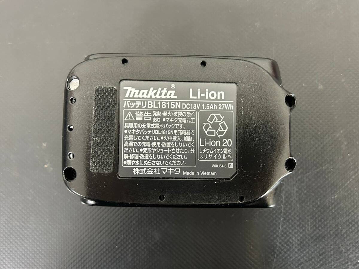 3-99 makita マキタ 充電器 DC18SD AC100V専用 BL1815N バッテリー 通電・動作未確認 画像分 現状品 返品交換不可_画像7