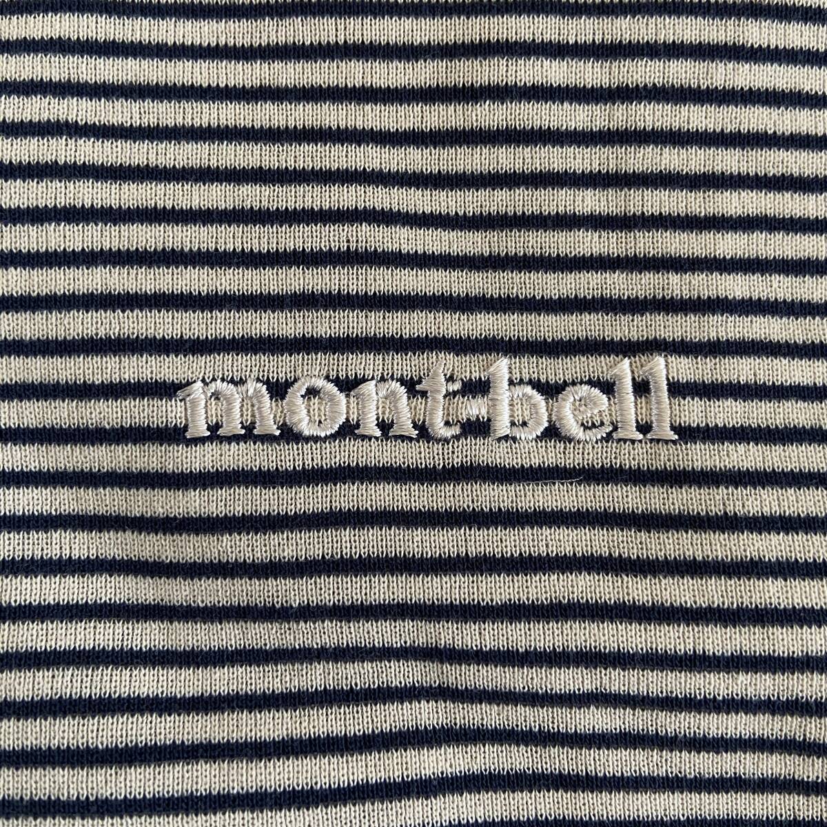 モンベル WIC.ボーダーロングスリーブジップシャツ Men's アイボリー サイズL｜mont-bellの画像7