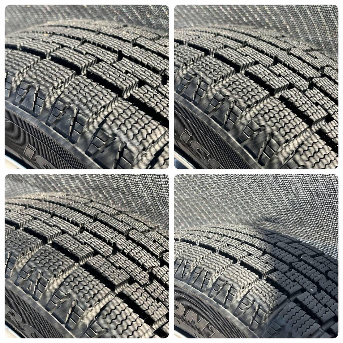 ☆☆ 155/65R14 スタットレス アルミホイール組4本 中古 14×4.5J PCD100 ☆☆の画像3