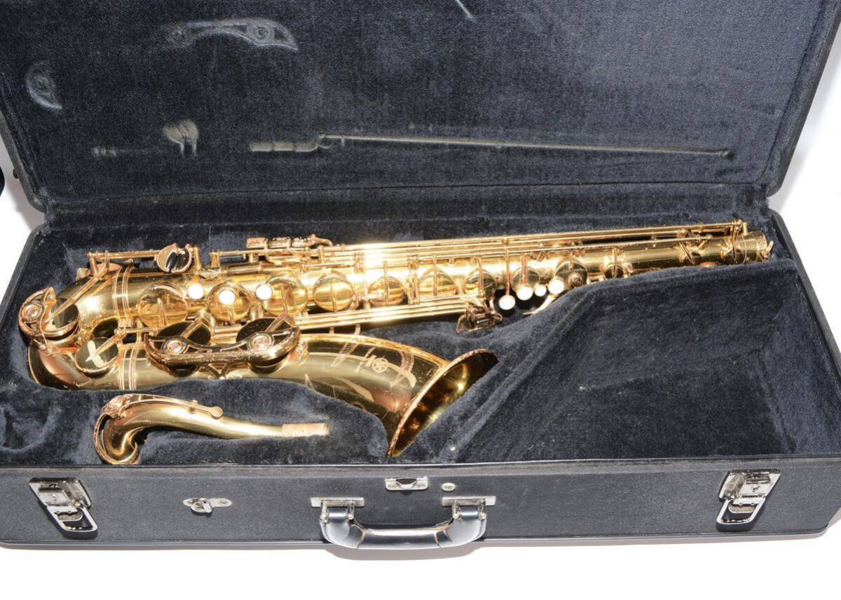 YAMAHA テナーサックス YTS-62 ケース付き ヤマハ 管楽器 YTS62 初代 彫刻入り ゴールド サックス Sax 吹奏楽 現状品 saxophone_画像2