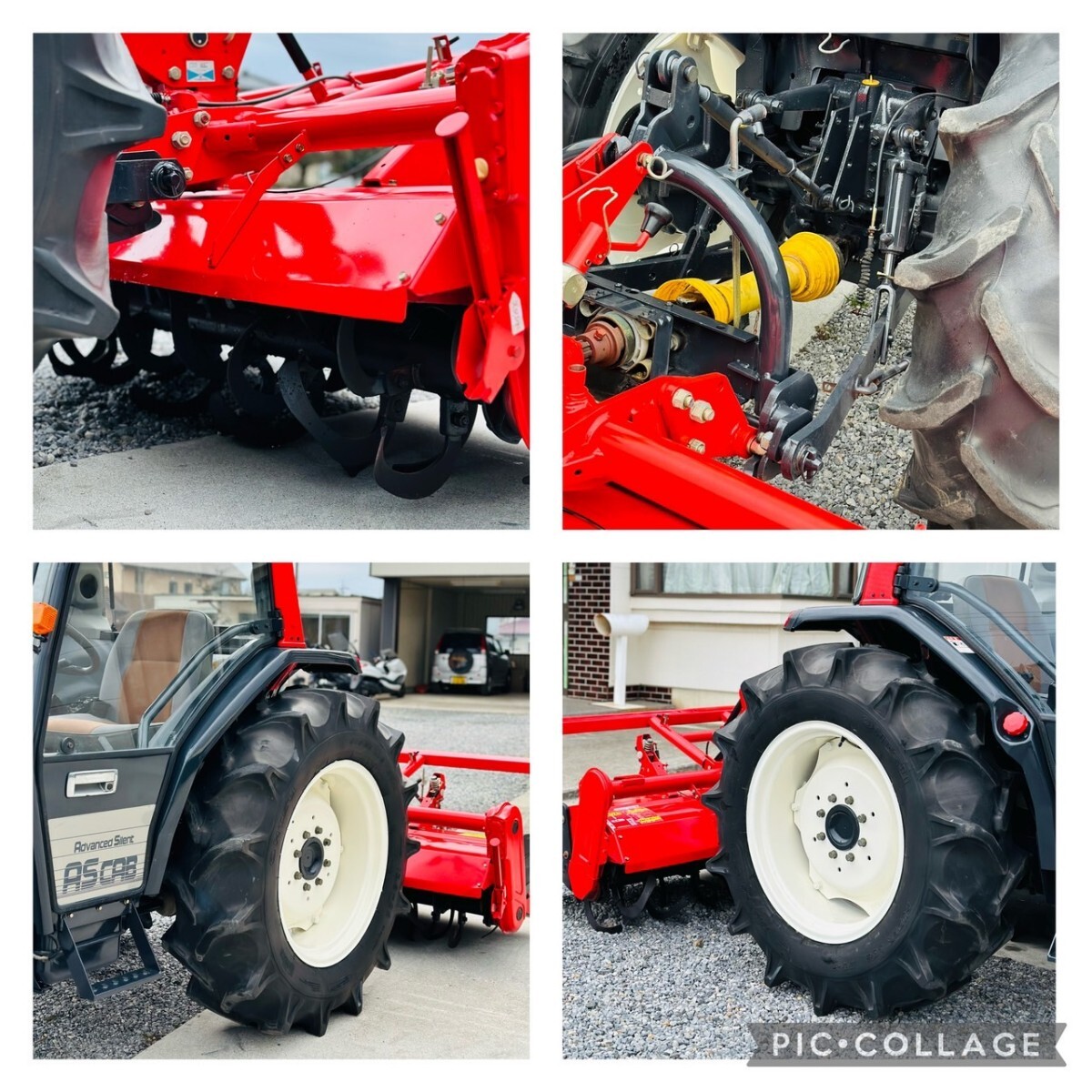 YANMAR AF33 パワステ エアコン 4WD 33馬力 ロータリーの画像10