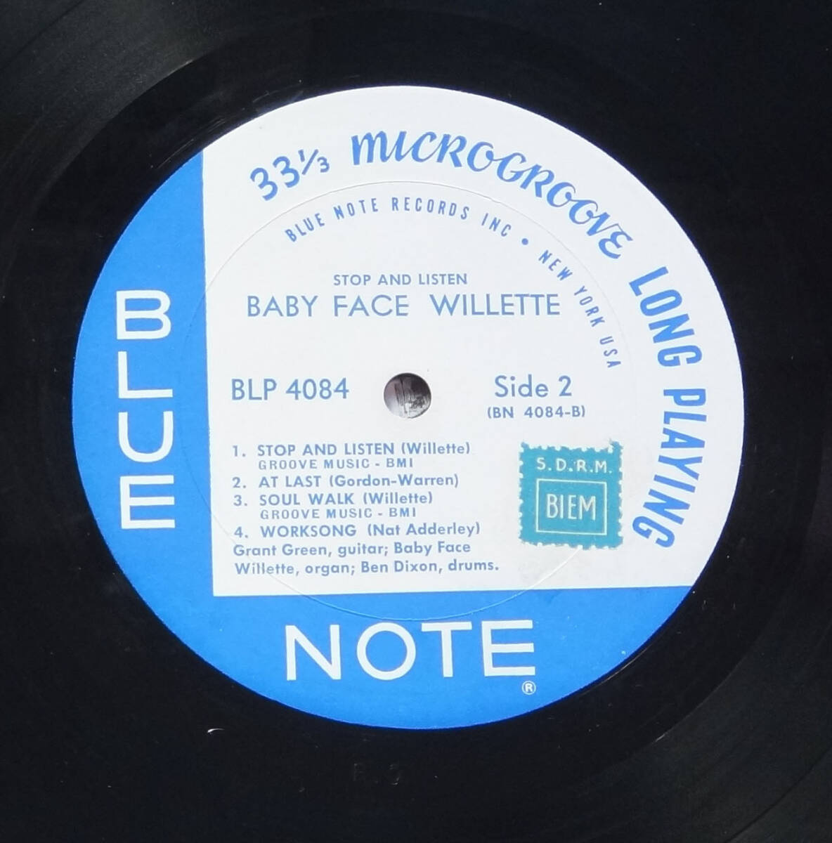 新同! US BLUE NOTE BLP 4084 オリジナル STOP and LISTEN / Baby Face Willette NYC/RVG/EARの画像6