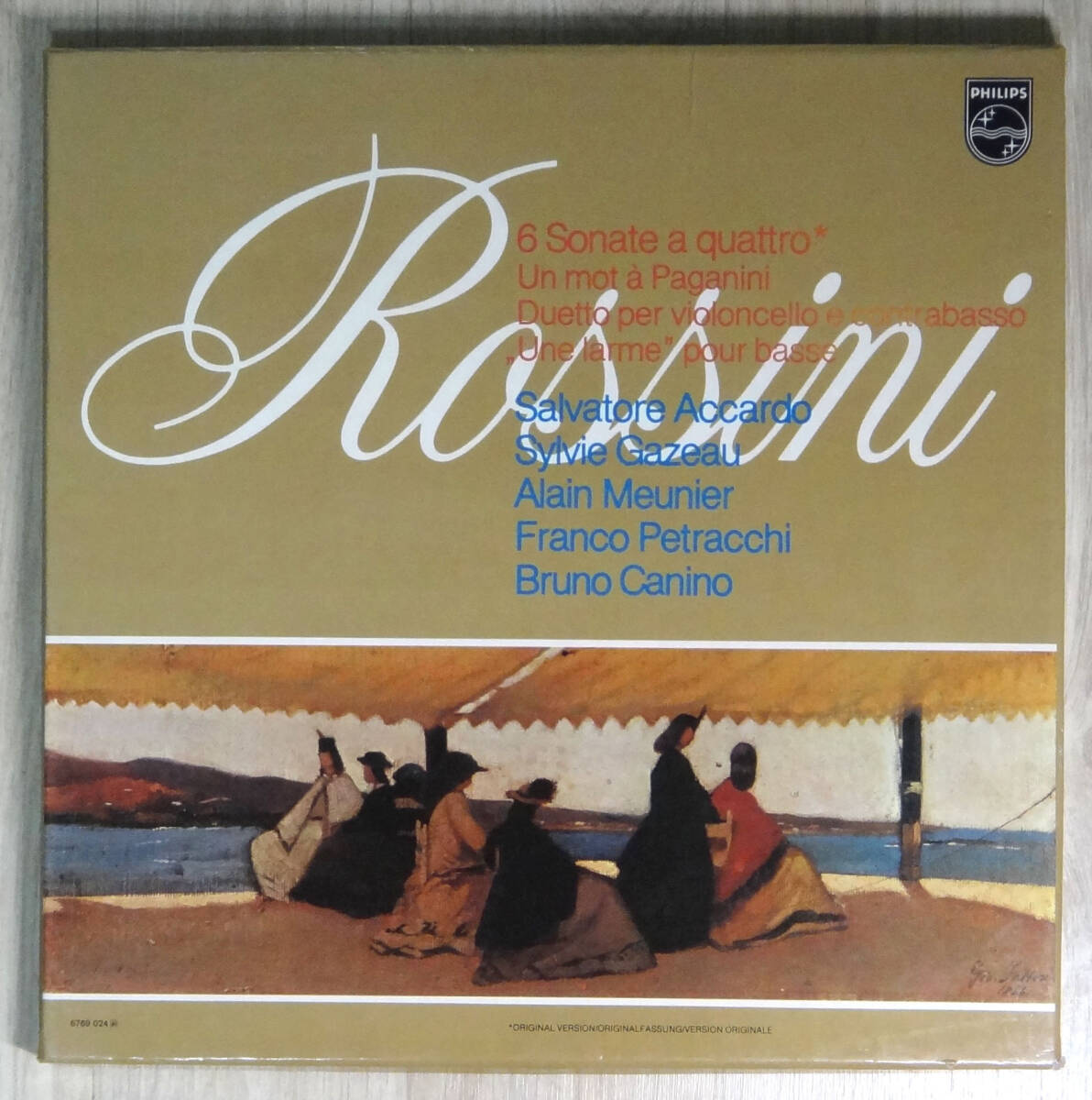最初期 蘭PHILIPS ST ロッシーニ : 6つの弦楽のためのソナタ アッカルドの画像1