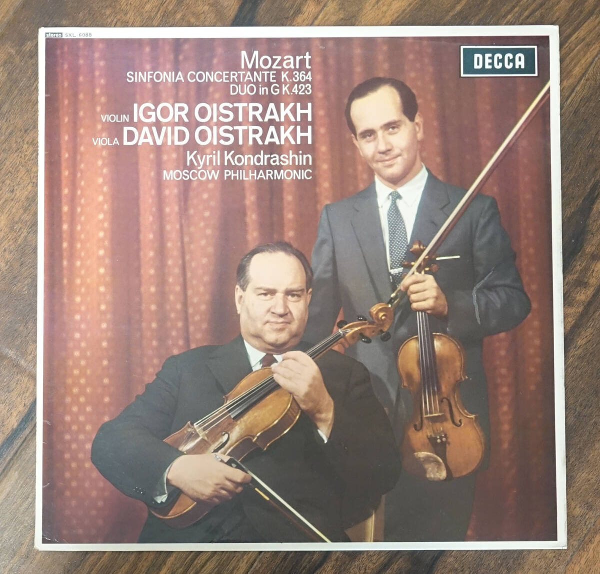 英DECCA SXL 6088 モーツァルト: ヴァイオリン協奏曲 オイストラッフの画像1