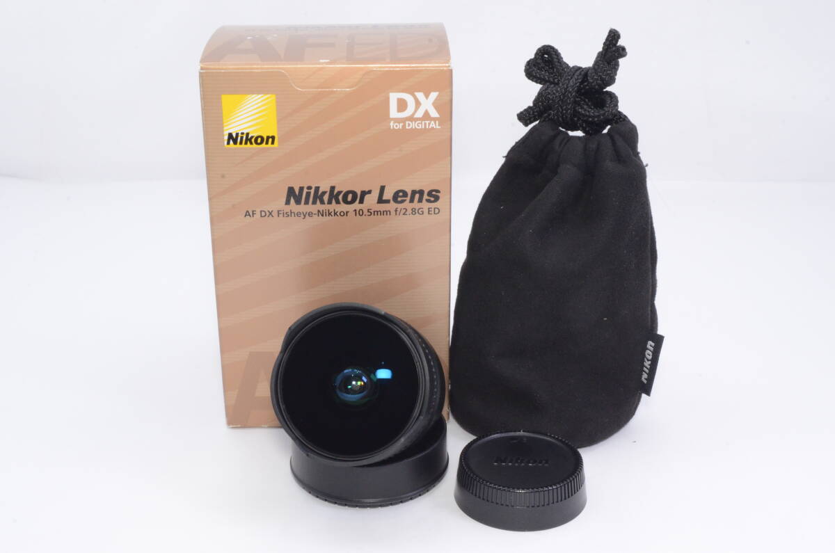 【美品】ニコン Nikon AF FISHEYE NIKKOR 10.5mm F2.8 G ED DX 魚眼レンズ #2401004