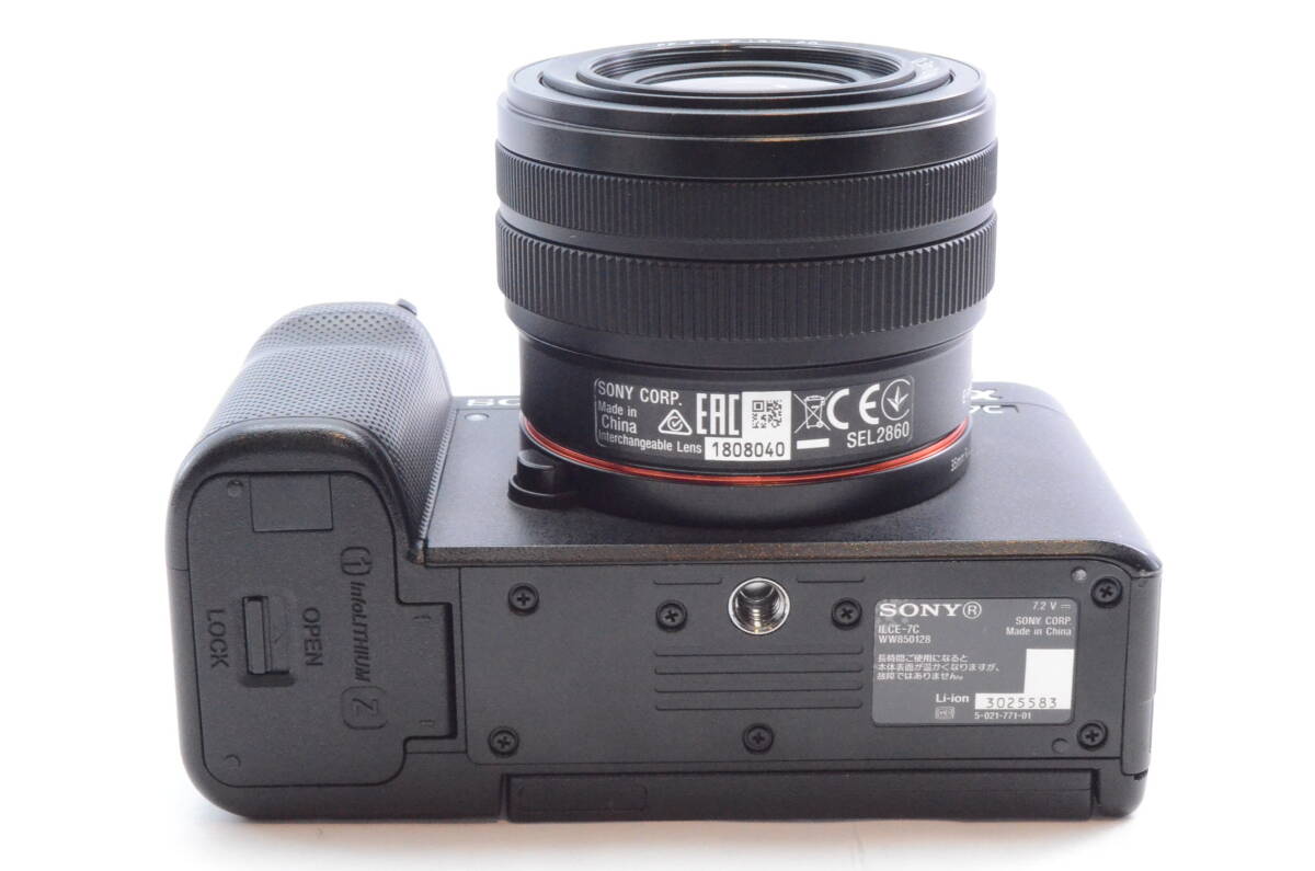 【美品】SONY ソニー ミラーレス一眼レフカメラ α7C ILCE-7CL FE28-60ｍｍ ズームレンズキット ブラック_画像6