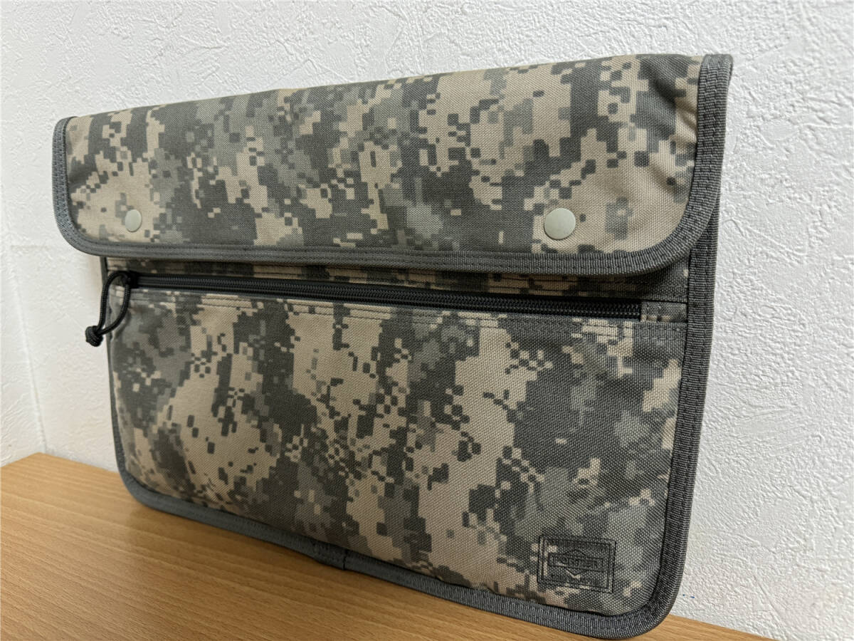  rare * new goods * Porter Yoshida bag PORTER STEALTH clutch bag PC bag America made cloth use camouflage 