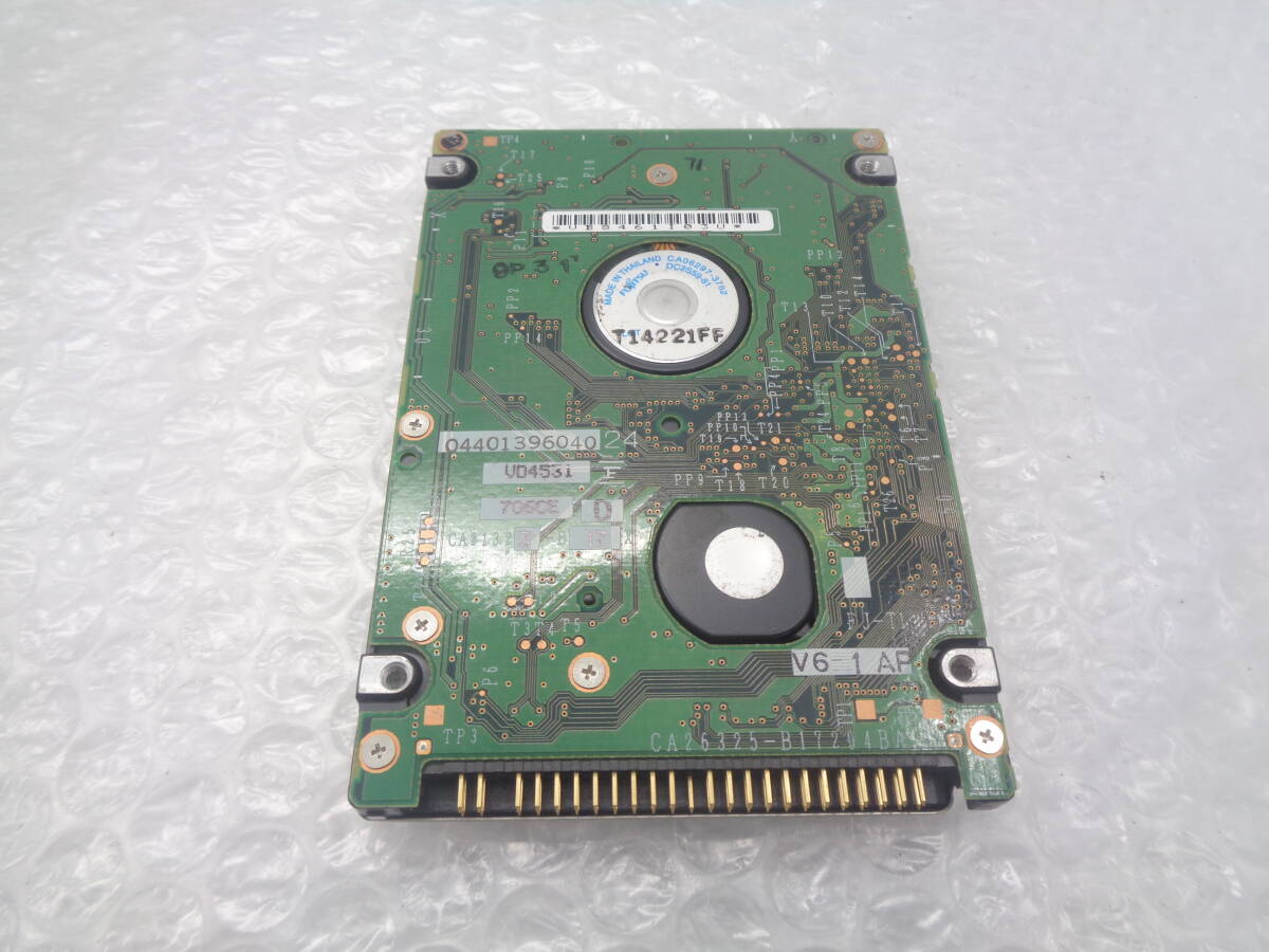 FUJITSU MHT2040AT 40GB 2.5型HDD 40GB IDE 中古動作品(H660)_画像2