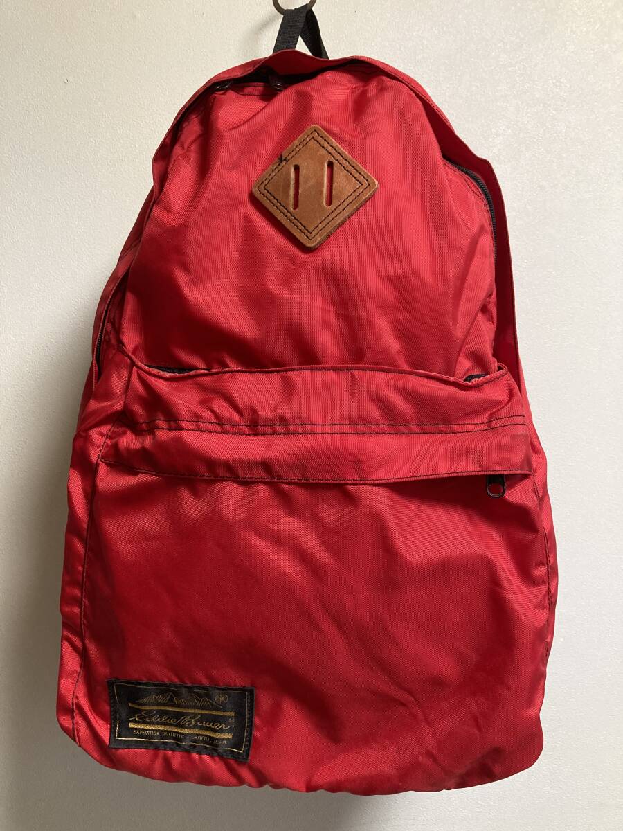 70s 80s ヴィンテージ Eddie Bauer エディーバウアー 黒タグ 赤 70s 80s ヴィンテージ Eddie Bauer エディーバウアー 黒タグ 赤