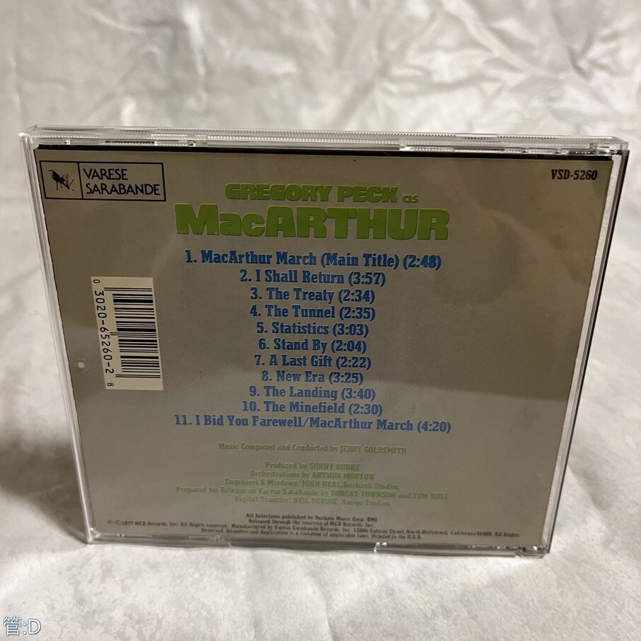 CD 「MacArthur」 Music From The Original Motion Picture Soundtrack[輸入盤] 管:D [42]Pの画像2
