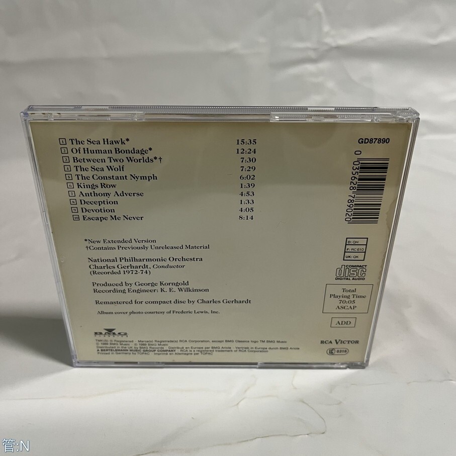 CD The Sea Hawk Classic Film Scores of Erich Wolfgang Korngold 管:N [0]P_画像2