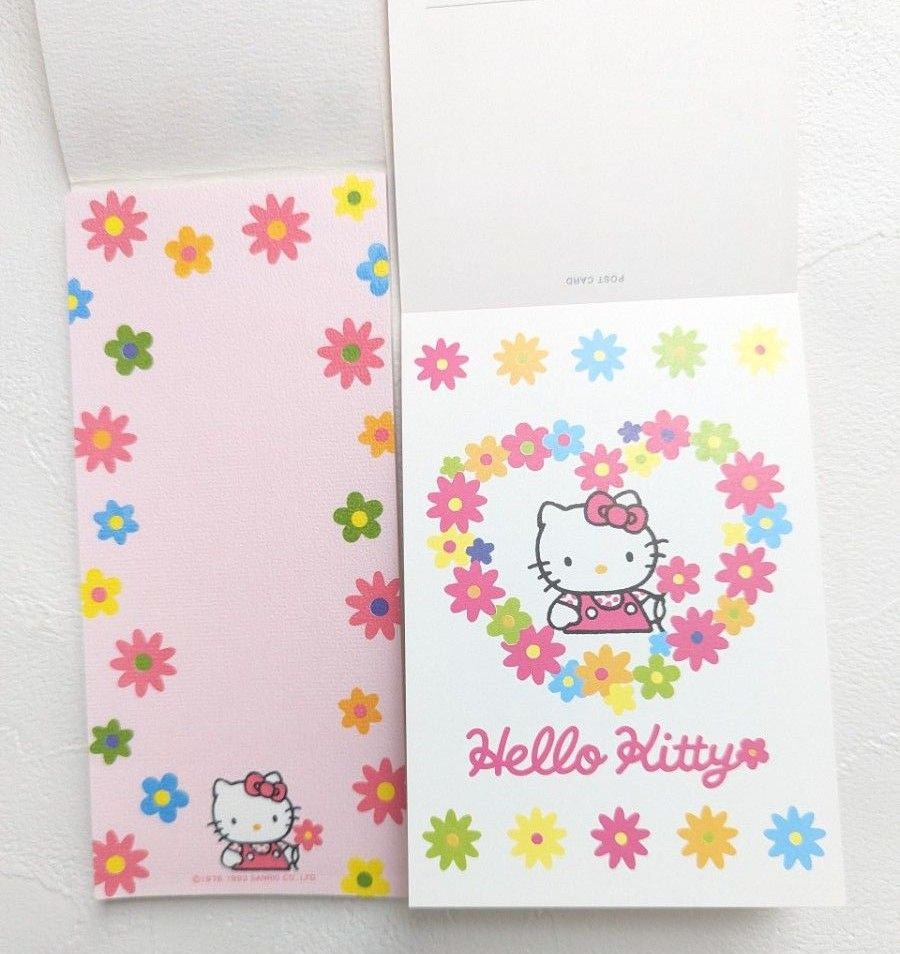 HELLO KITTY キティちゃん ハガキ メモ帳 レトロ 昭和 ハロー HELLO KITTY キティちゃん ハガキ メモ帳 レトロ 昭和 ハロー